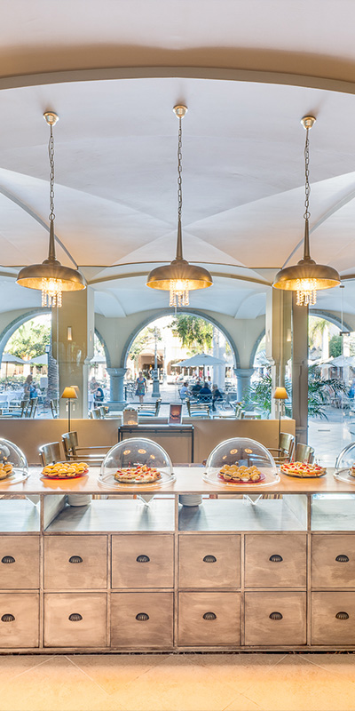  Iconic image of the snacks offered in the Unique Vip Lounge of the Lopesan Villa del Conde, Resort & Thalasso hotel in Meloneras, Gran Canaria 